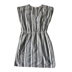 J. CREW size Medium women's dress. Lightweight, 100% Cotton, Blue & White